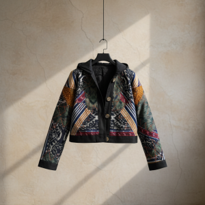 Aurora Ikat Hooded Jacket