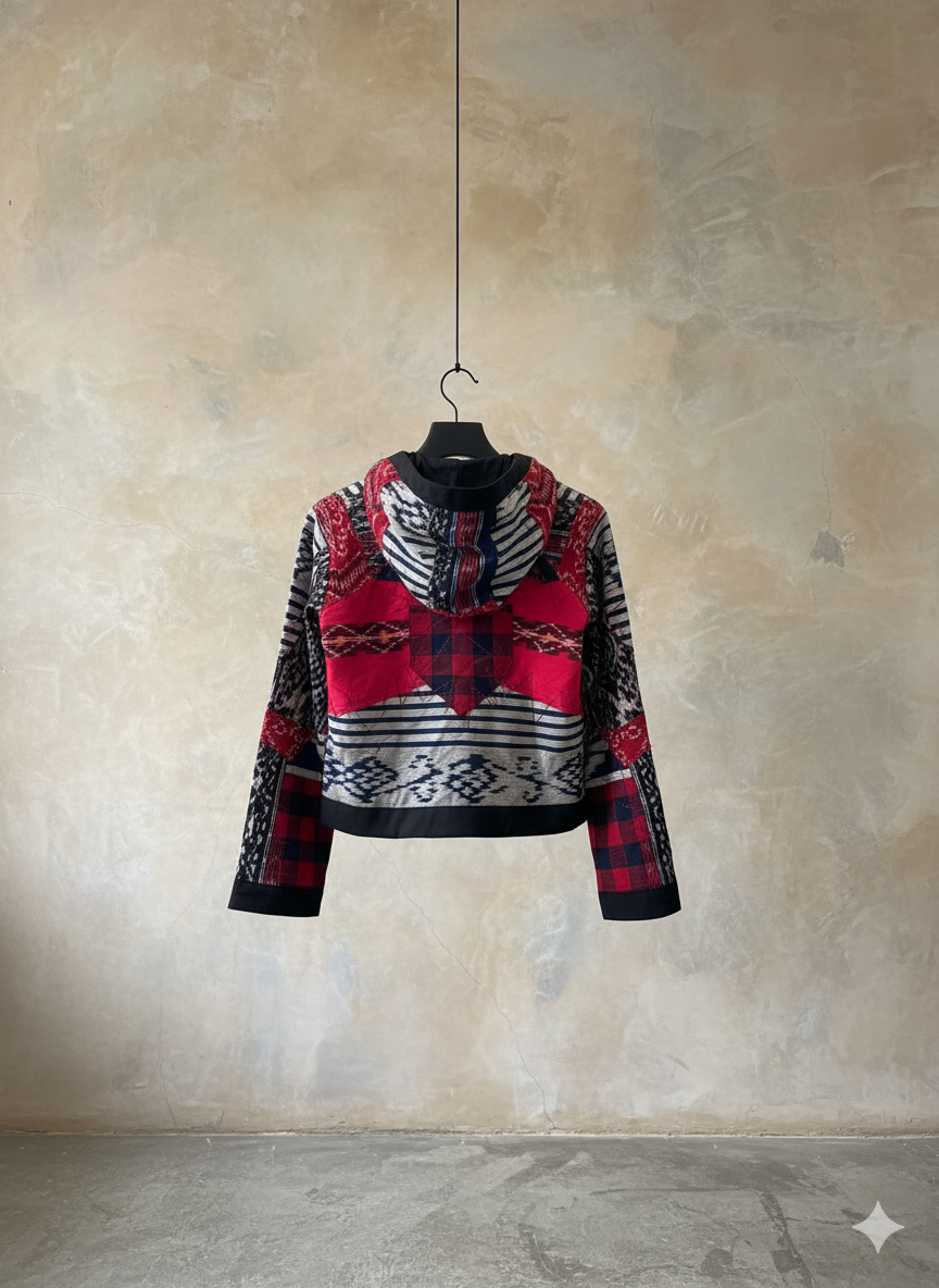 Crimson Ikat Jacket - Image 2